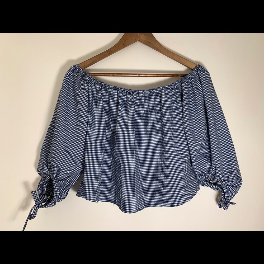 Zara knotted sleeve blouse